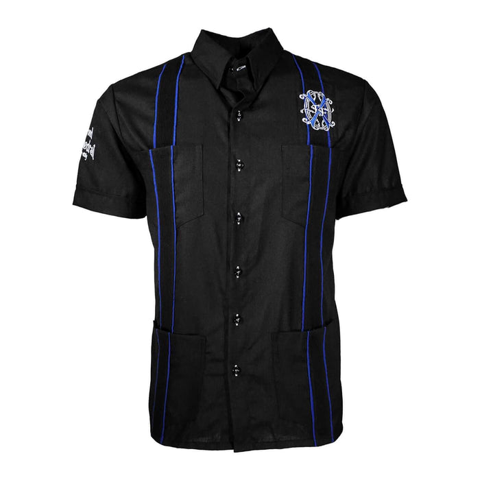 “A tribute to Law Enforcement” Blue Line / Black Grand Cathedral Cigars Guayabera